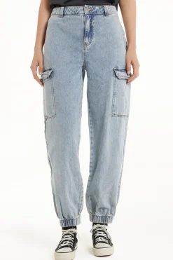 Full Length Cargo Jeans - Pants - Women | Tezenis