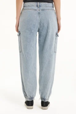 Full Length Cargo Jeans - Pants - Women | Tezenis