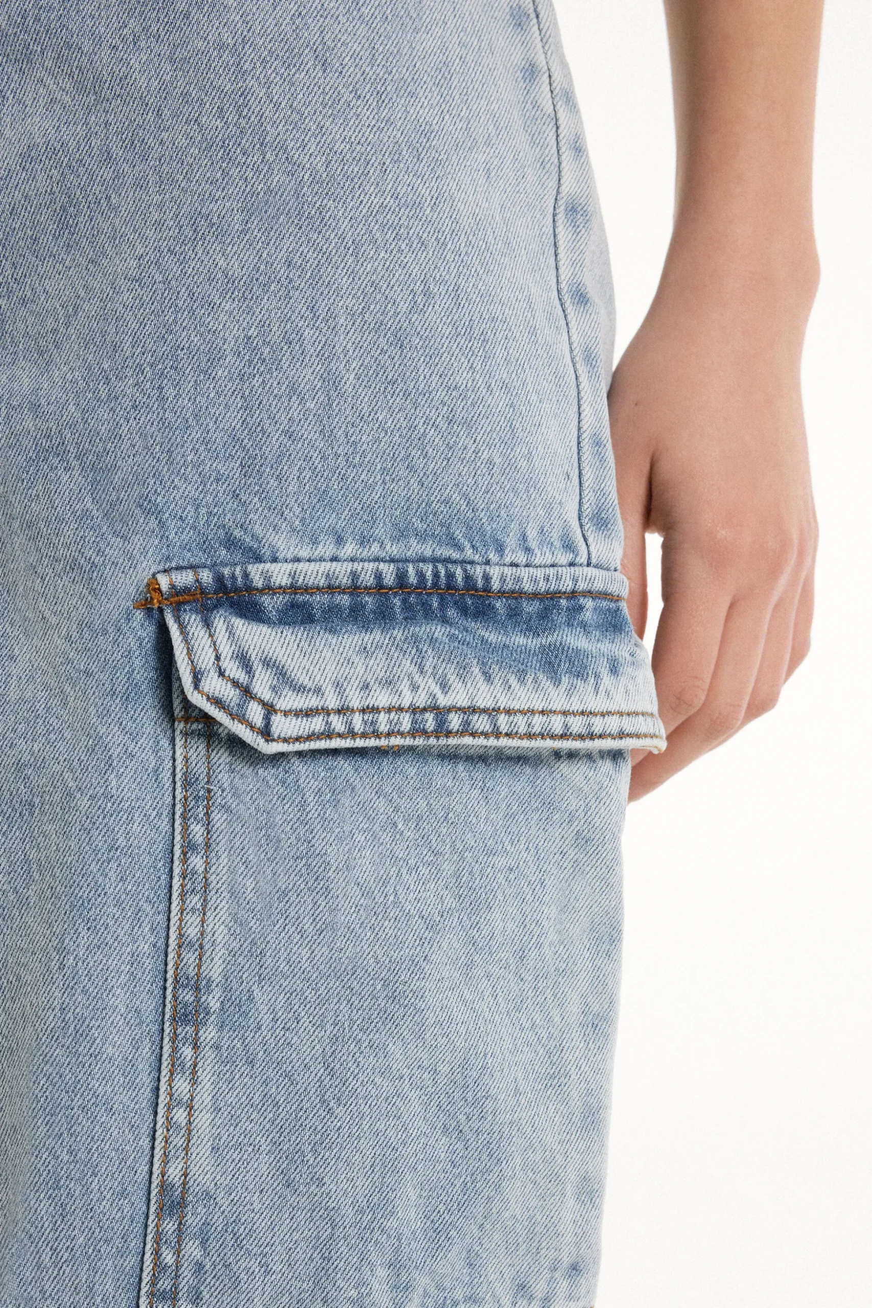 Full Length Cargo Jeans - Pants - Women | Tezenis