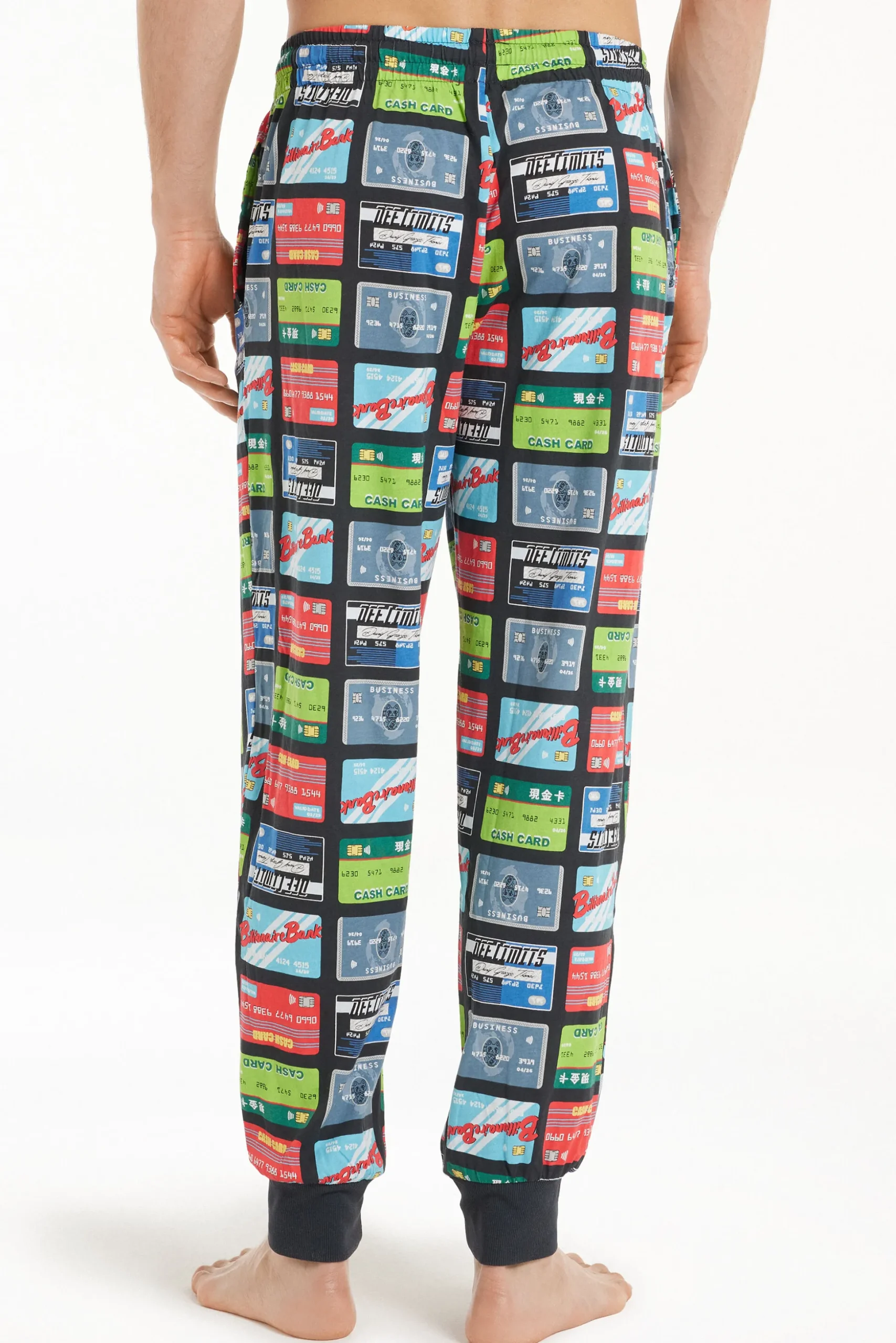 Full Length Cotton Pants With Cuffs - Long Pajamas - Men | Tezenis