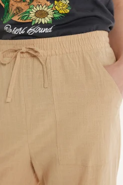 Full Length Pocket Pants In 100% Super Light Cotton - Pants - Women | Tezenis