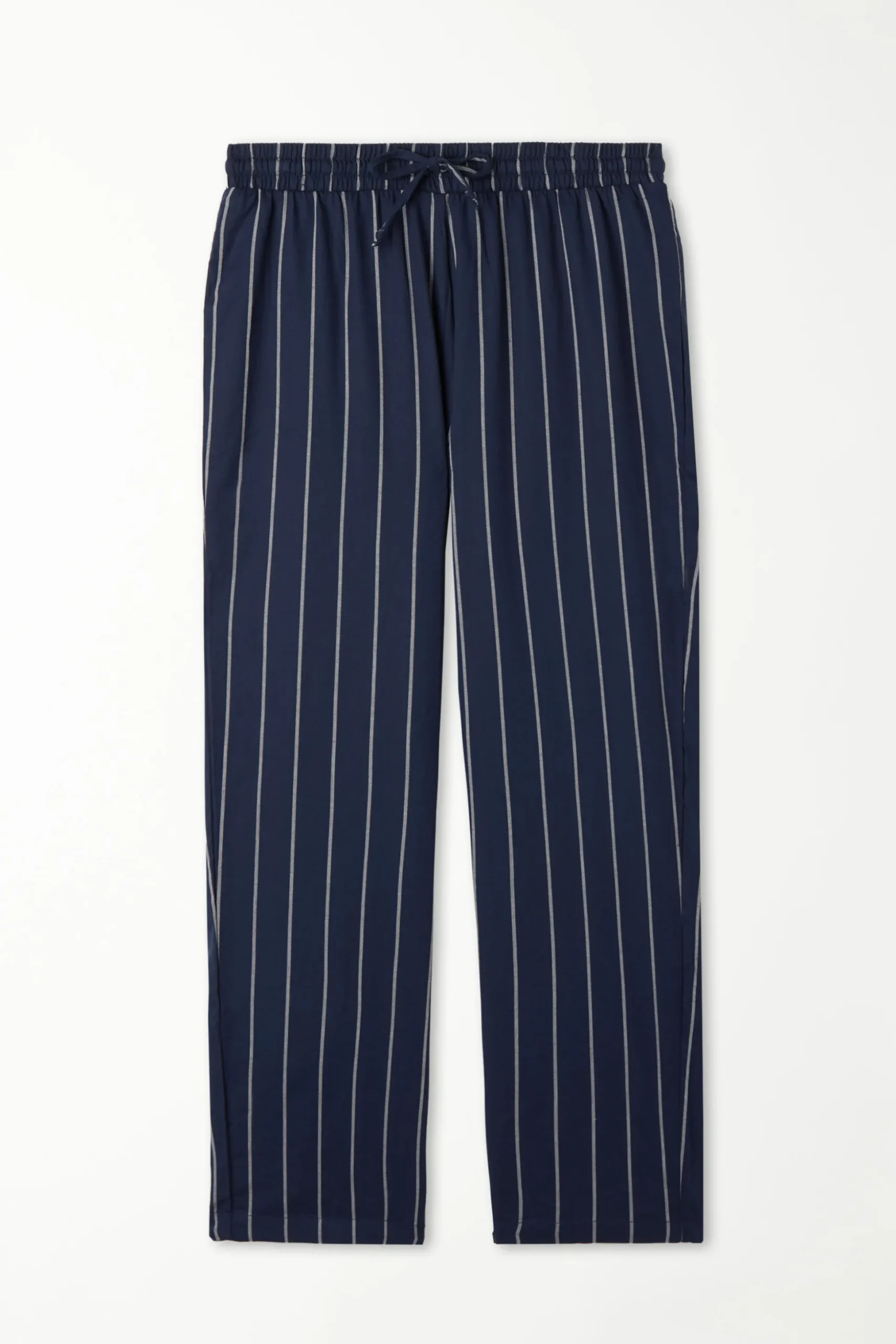 Full Length Straight Cut Cotton Cloth Pants - Long Pajamas - Men | Tezenis