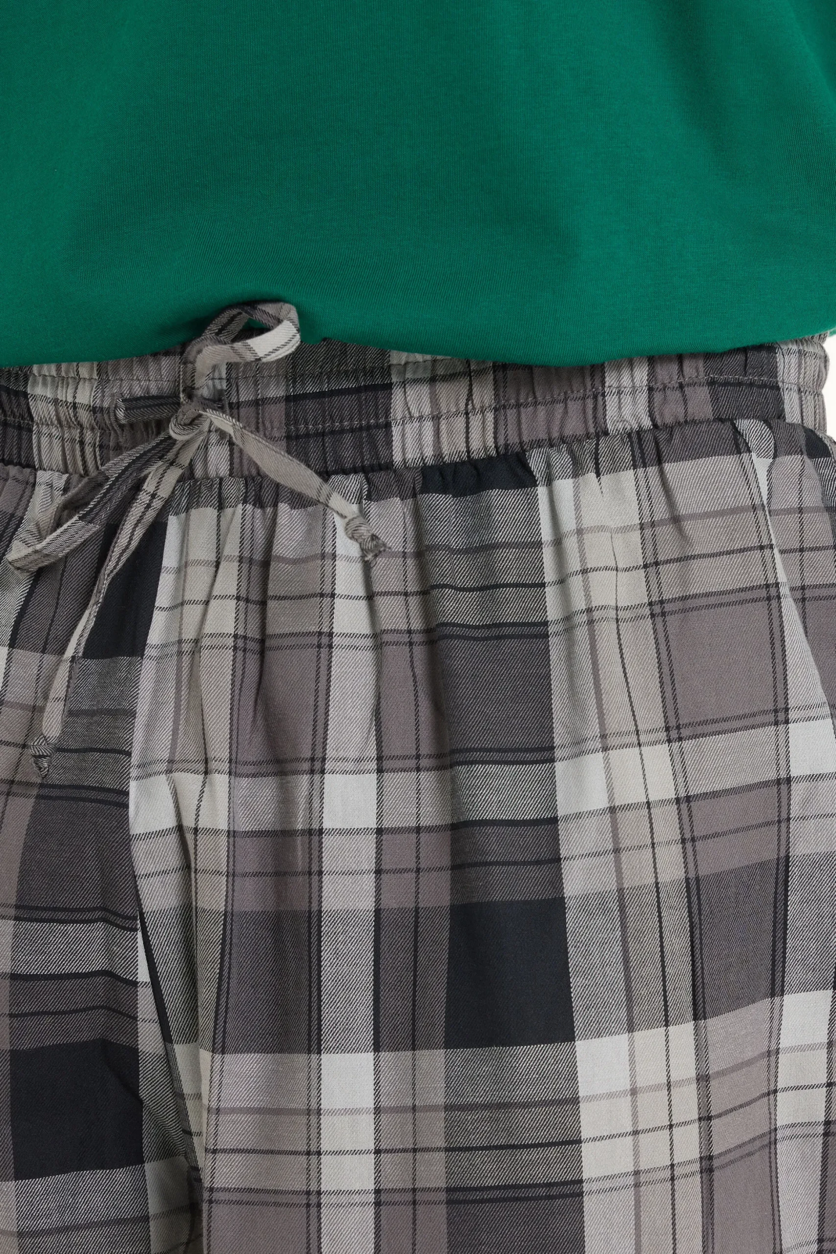 Full Length Straight Cut Cotton Cloth Pants - Long Pajamas - Men | Tezenis