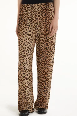 Full Length Viscose Cloth Pants - Pants - Women | Tezenis