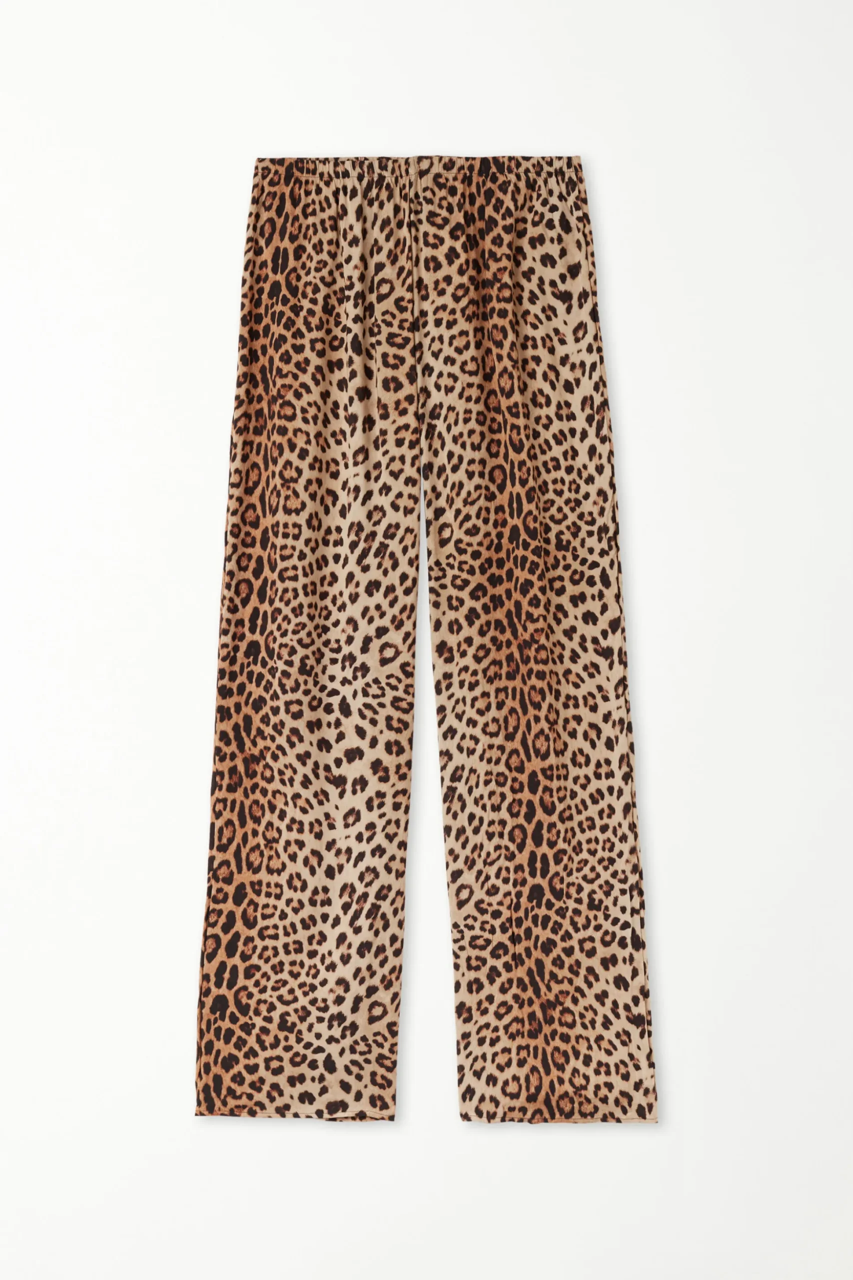 Full Length Viscose Cloth Pants - Pants - Women | Tezenis