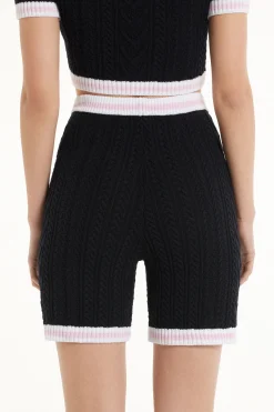 Full-Fashioned Open Knit Fabric Shorts With Pockets - Shorts - Women | Tezenis