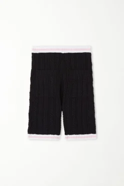 Full-Fashioned Open Knit Fabric Shorts With Pockets - Shorts - Women | Tezenis