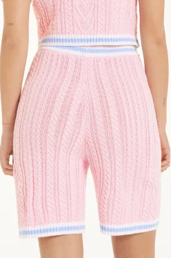 Full-Fashioned Open Knit Fabric Shorts With Pockets - Shorts - Women | Tezenis