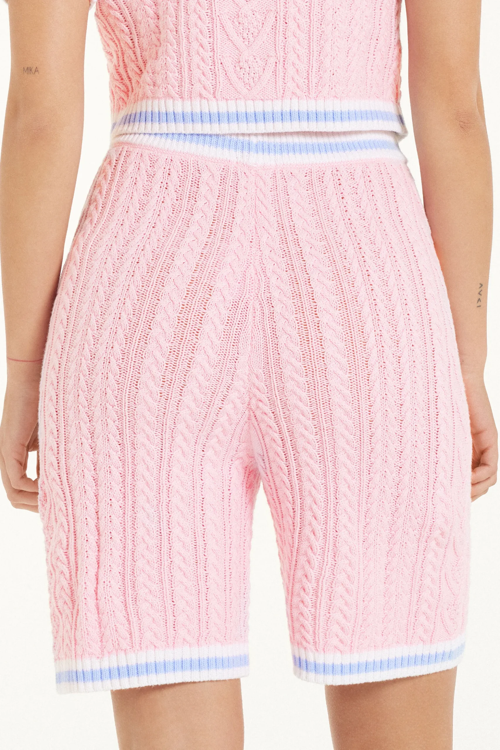 Full-Fashioned Open Knit Fabric Shorts With Pockets - Shorts - Women | Tezenis