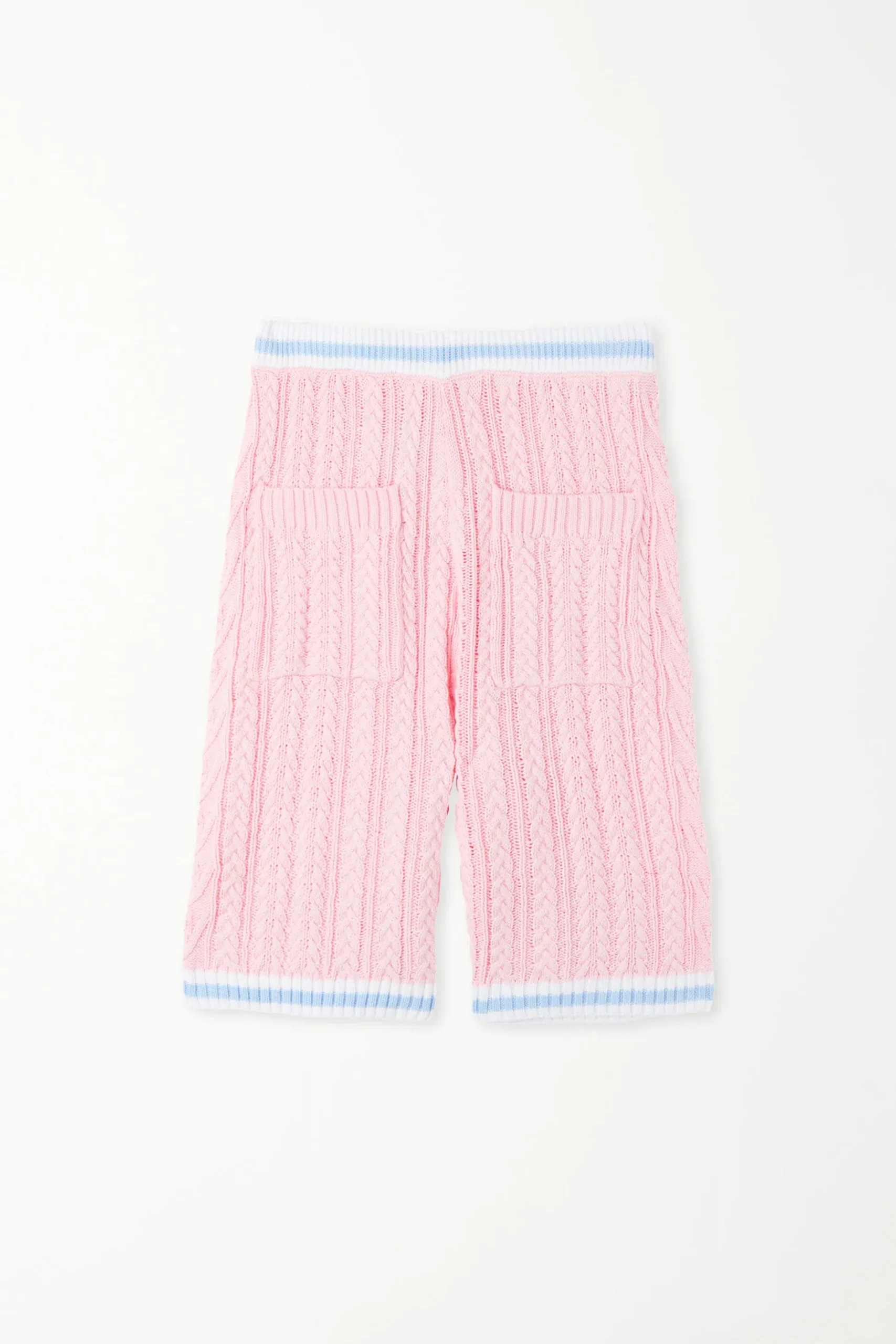 Full-Fashioned Open Knit Fabric Shorts With Pockets - Shorts - Women | Tezenis
