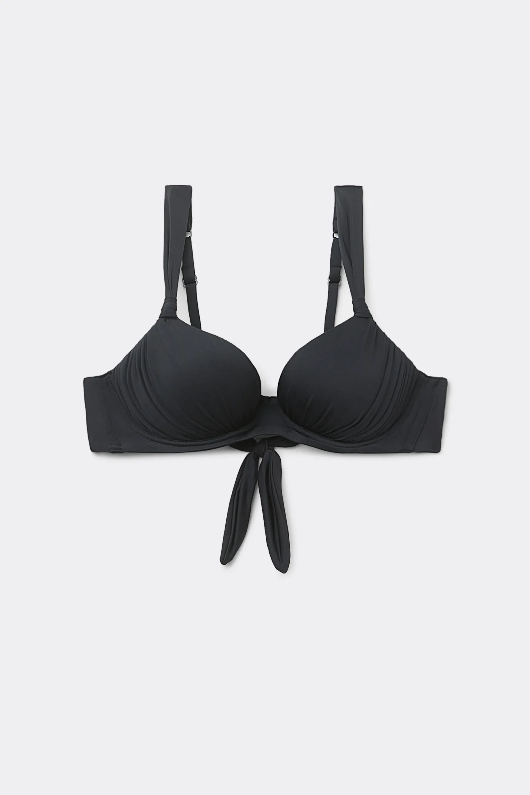 Gathered Recycled Padded Balconette Bikini Top - Balconette - Women | Tezenis