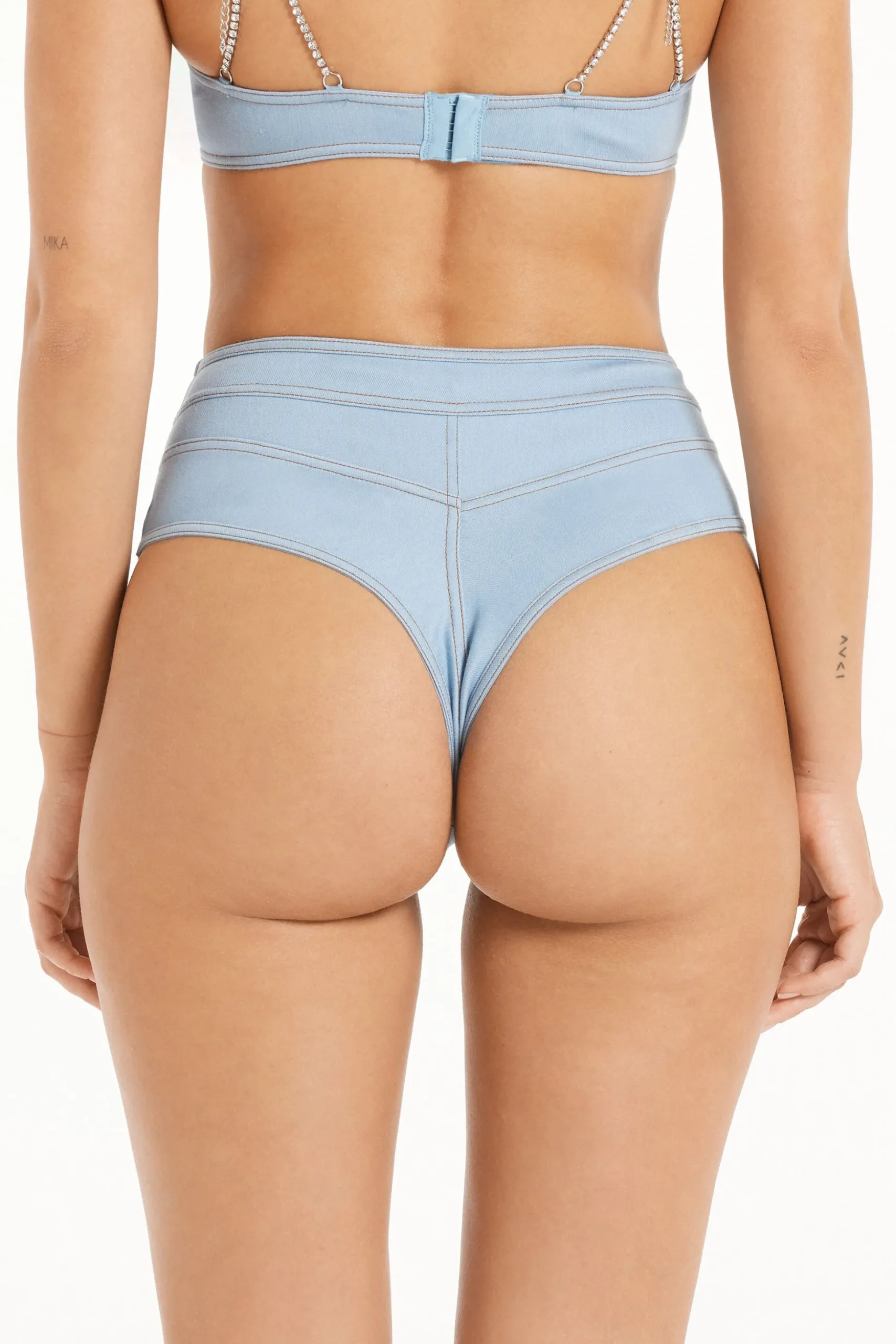 Glam Denim High-Waisted Hipsters - French Cut - Women | Tezenis