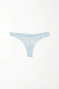 Glitter Garden Lace High-Cut Brazilian Panties - Cheeky Briefs - Women | Tezenis