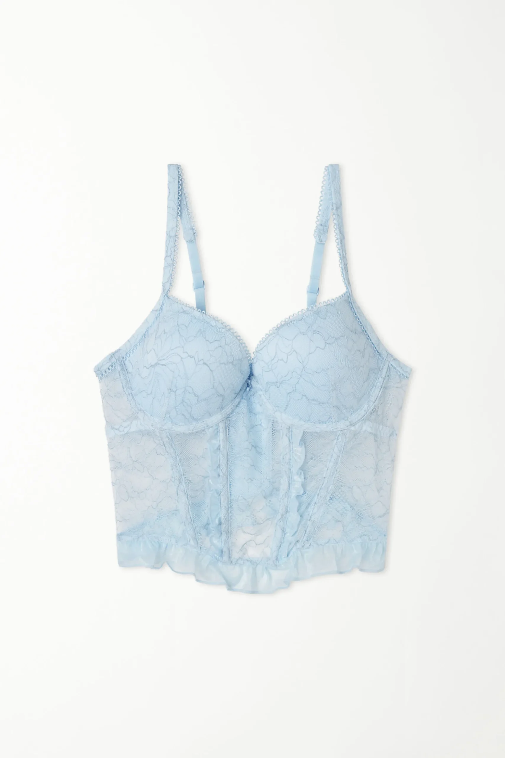Glitter Garden Lace Padded Push-Up Bra Top - Bralette - Women | Tezenis