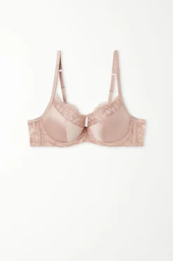 Golden Princess Lace Berlin Balconette Bra - Push-up - Women | Tezenis
