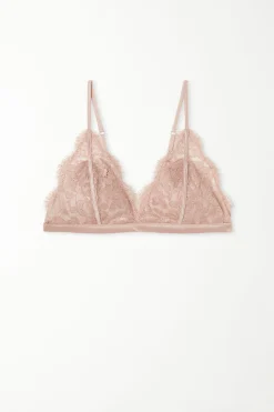 Golden Princess Lace Havana Triangle Bra - Bralette - Women | Tezenis
