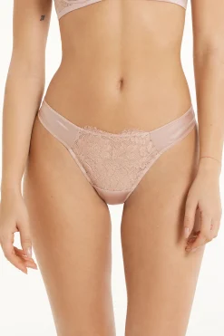 Golden Princess Lace High-Cut Thong - G-strings And Thongs - Women | Tezenis