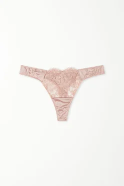 Golden Princess Lace High-Cut Thong - G-strings And Thongs - Women | Tezenis