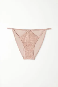 Golden Princess Lace High-Cut String Panties - Classic - Women | Tezenis