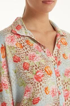 Half-sleeve Cloth Shirt - Short-Sleeved Tops - Women | Tezenis