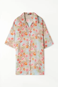 Half-sleeve Cloth Shirt - Short-Sleeved Tops - Women | Tezenis