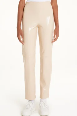 Hammered-Effect Vinyl Pants - Pants - Women | Tezenis