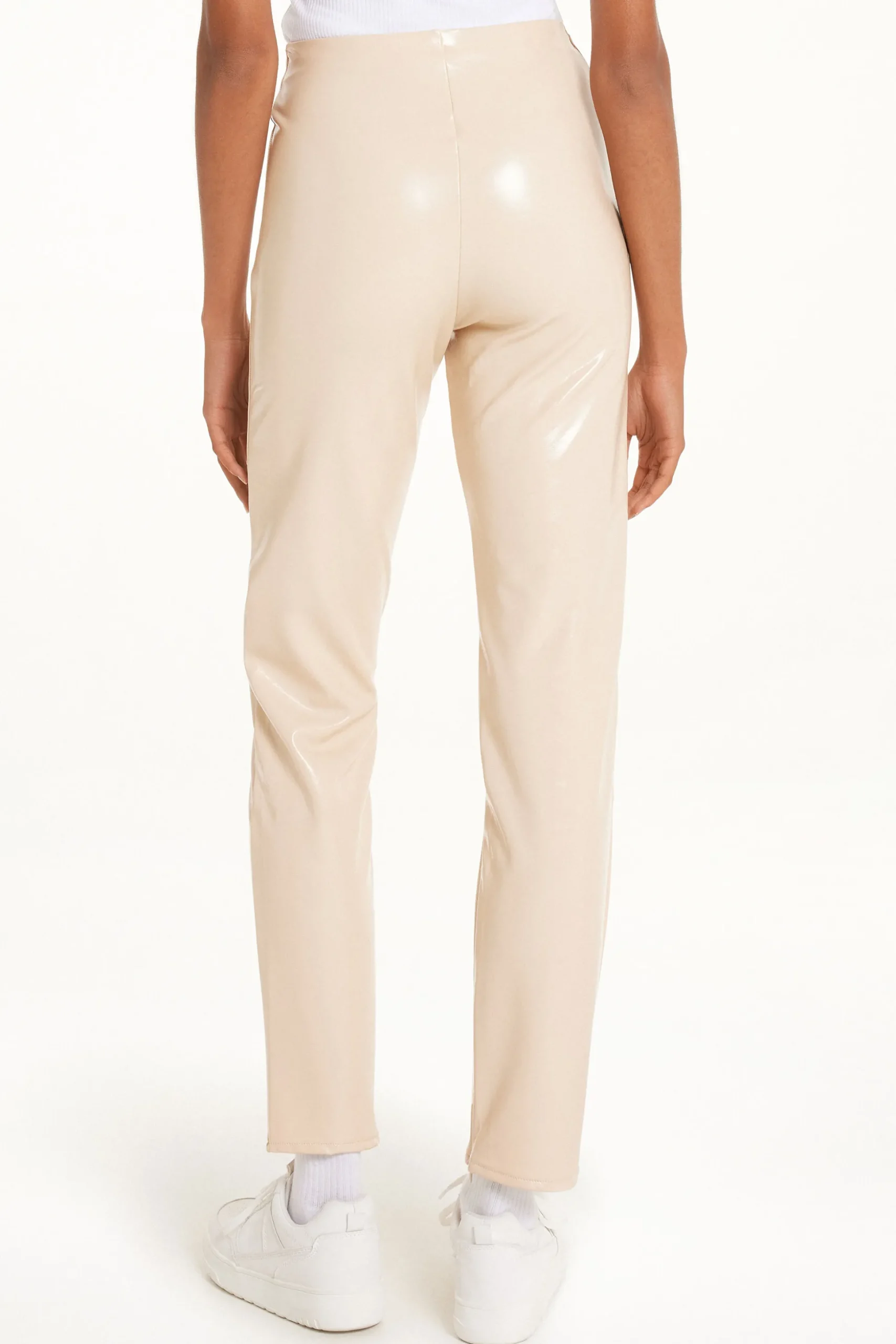 Hammered-Effect Vinyl Pants - Pants - Women | Tezenis