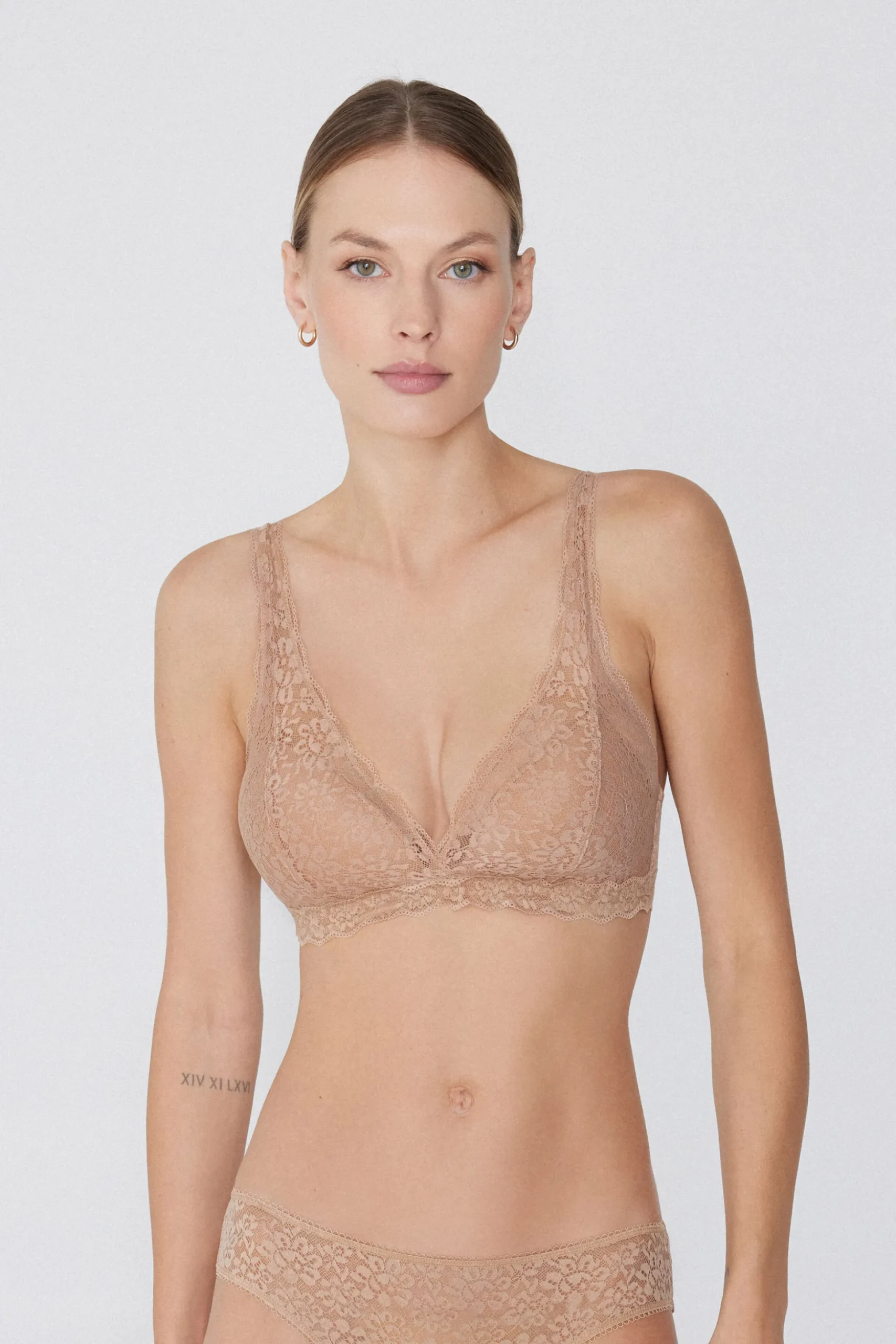 Havana Recycled Lace Triangle Bra - Bralette - Women | Tezenis