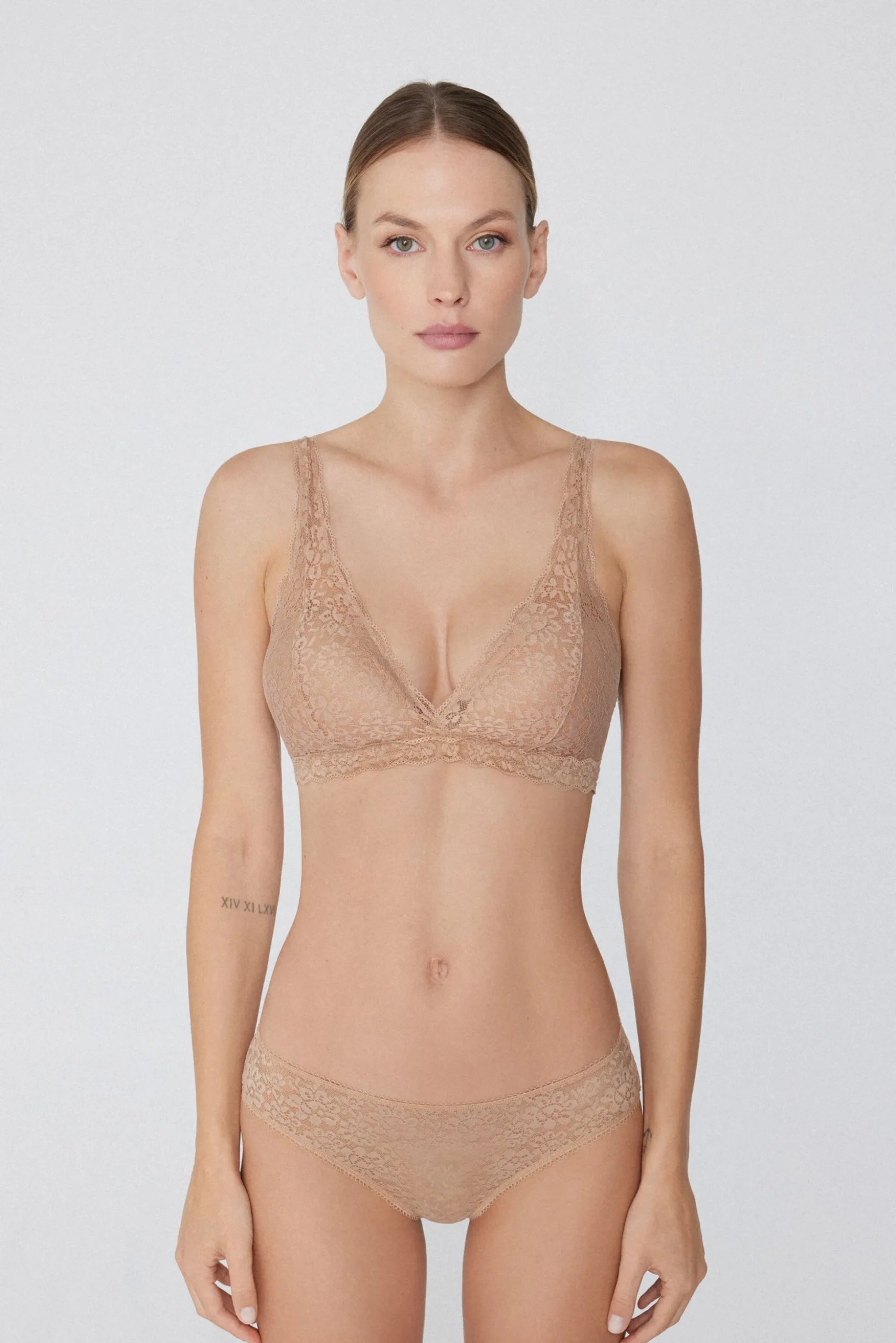 Havana Recycled Lace Triangle Bra - Bralette - Women | Tezenis