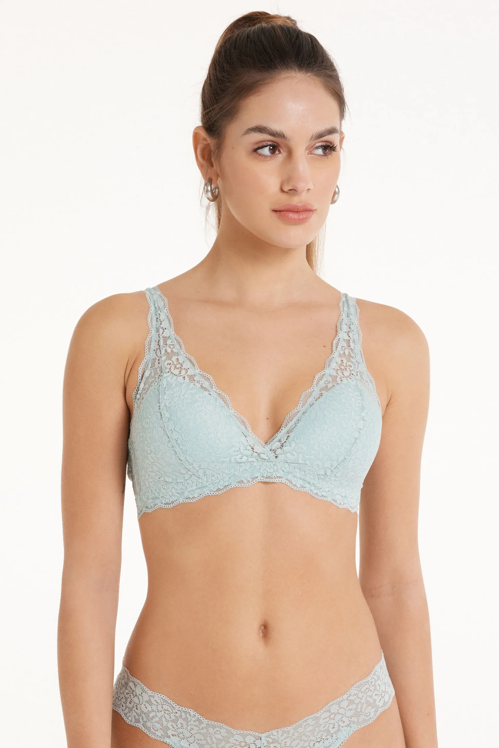 Havana Recycled Lace Triangle Bra - Bralette - Women | Tezenis