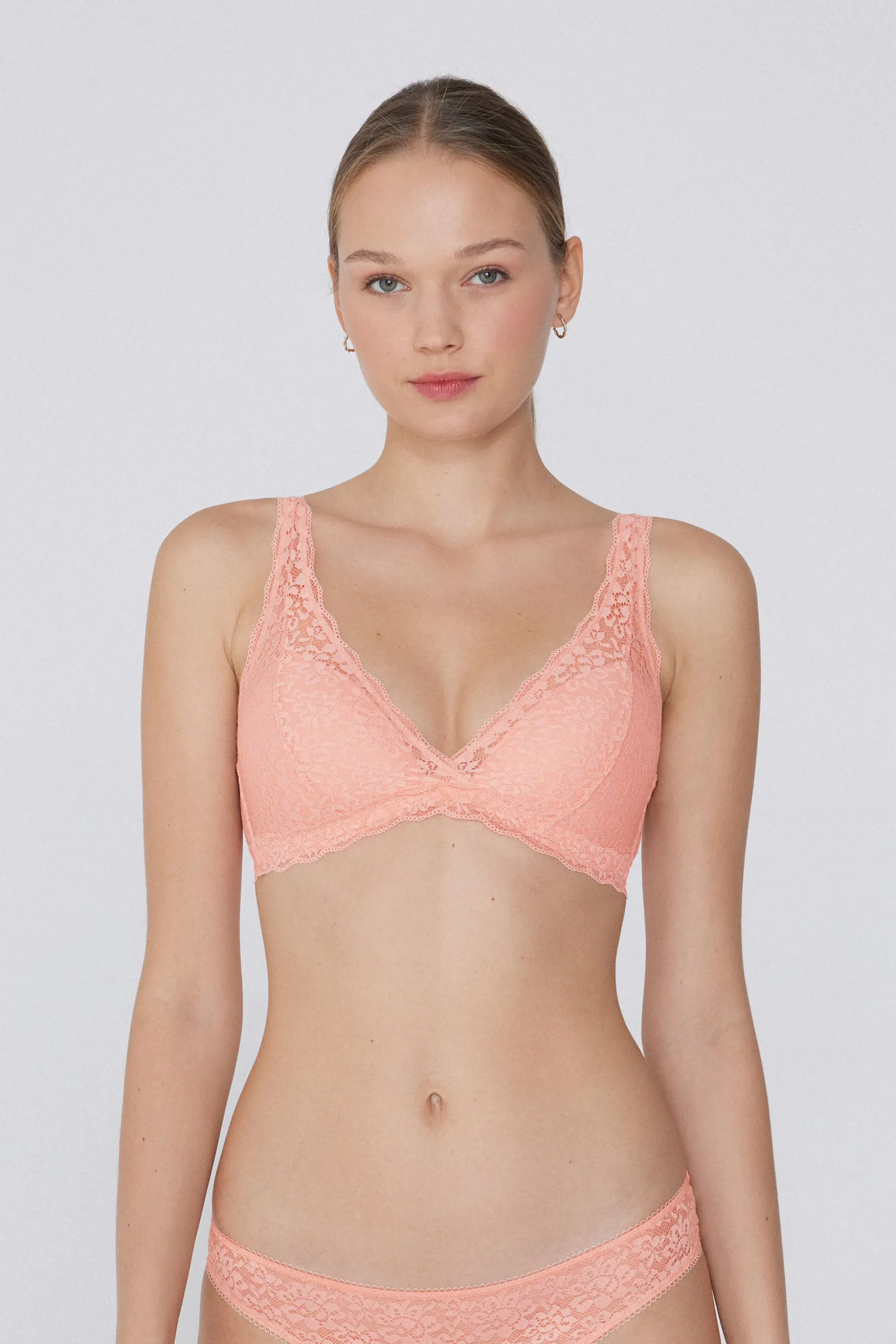 Havana Recycled Lace Triangle Bra - Bralette - Women | Tezenis