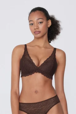 Havana Recycled Lace Triangle Bra - Bralette - Women | Tezenis