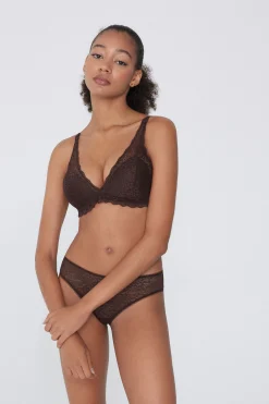 Havana Recycled Lace Triangle Bra - Bralette - Women | Tezenis