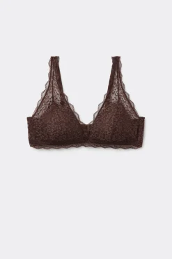 Havana Recycled Lace Triangle Bra - Bralette - Women | Tezenis