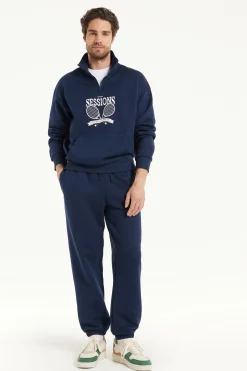 Heavy Fabric Sweatpants With Pockets - Long Pants - Men | Tezenis