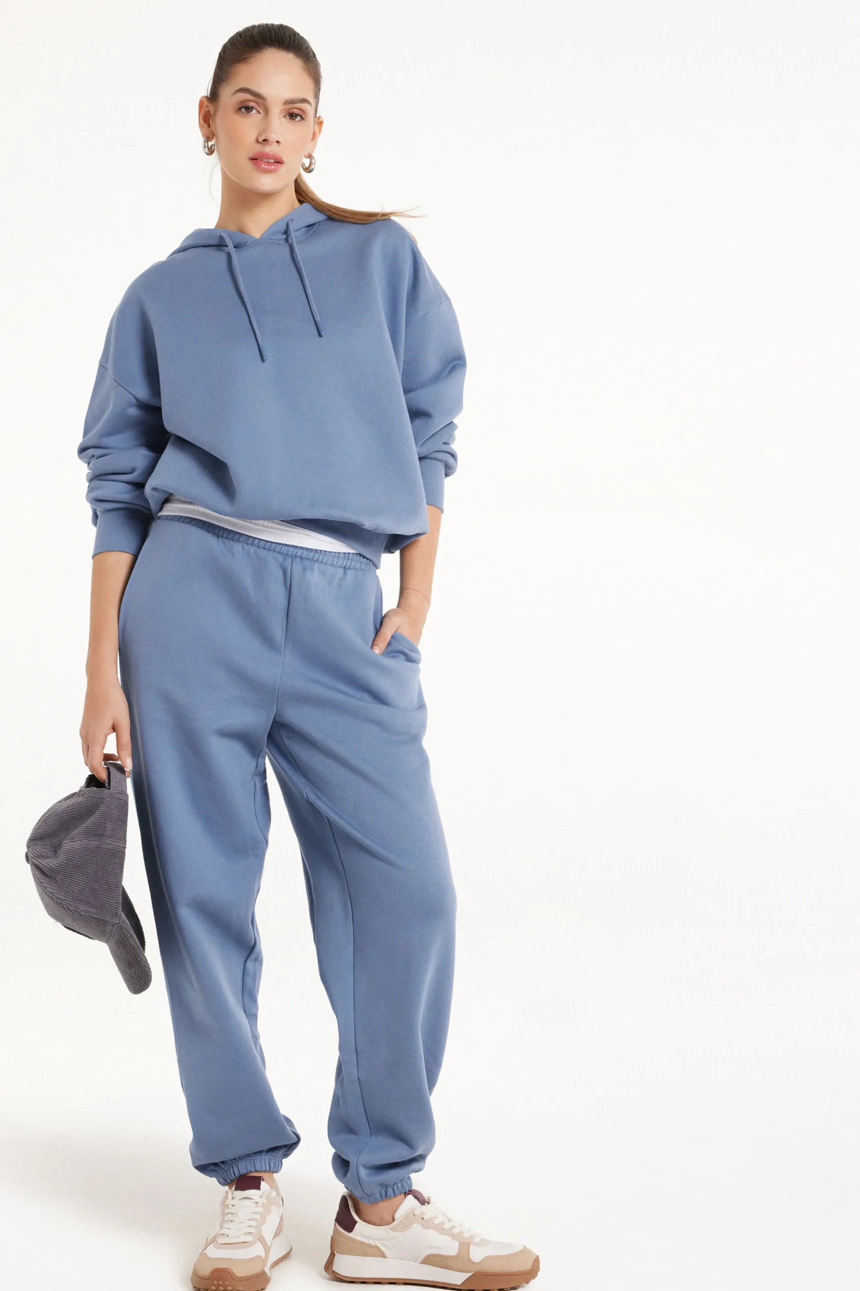 Heavy Fleece Joggers With Pockets - Tracksuits - Women | Tezenis