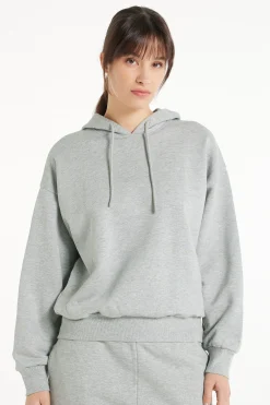 Heavy Long-Sleeved Hoodie - Tracksuits - Women | Tezenis