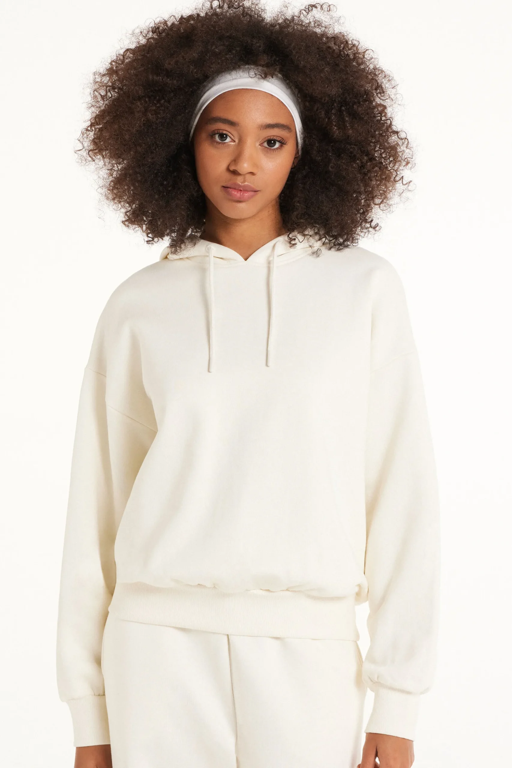 Heavy Long-Sleeved Hoodie - Tracksuits - Women | Tezenis