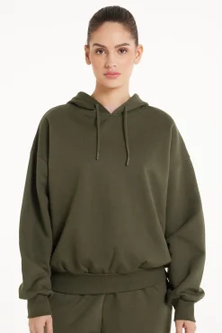 Heavy Long-Sleeved Hoodie - Tracksuits - Women | Tezenis
