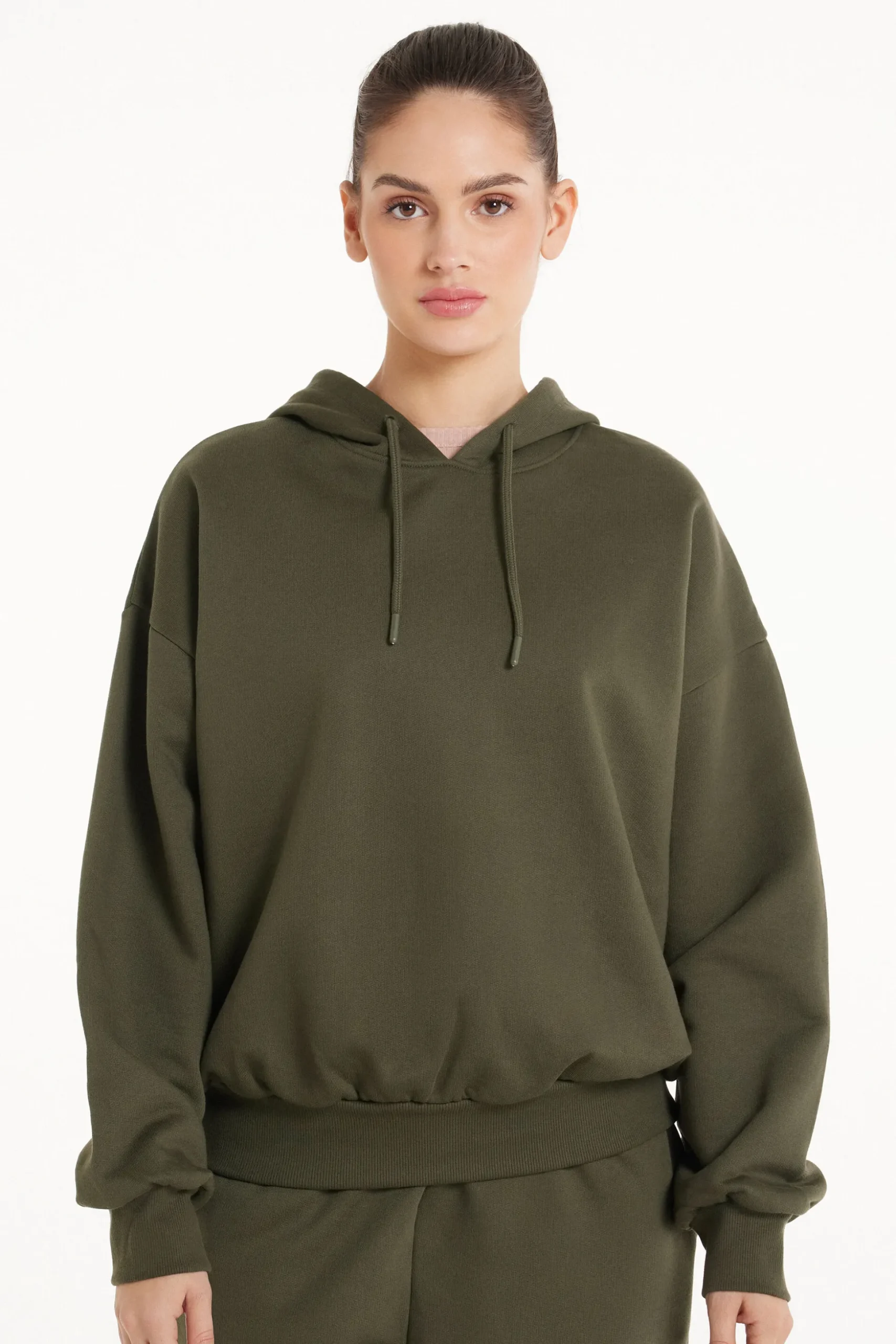 Heavy Long-Sleeved Hoodie - Tracksuits - Women | Tezenis