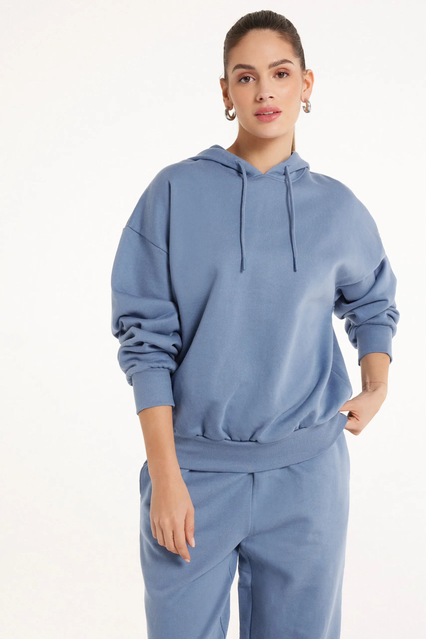 Heavy Long-Sleeved Hoodie - Tracksuits - Women | Tezenis