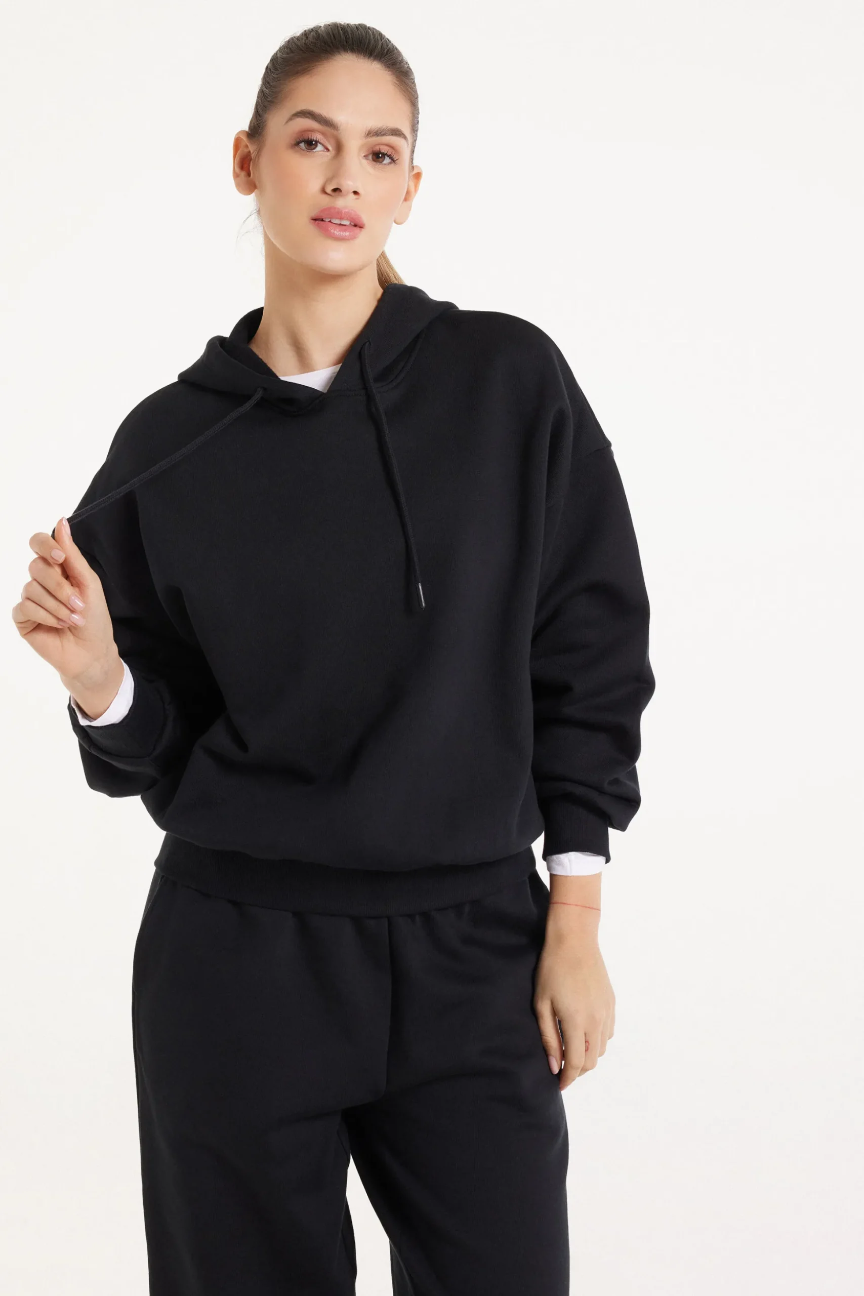 Heavy Long-Sleeved Hoodie - Tracksuits - Women | Tezenis