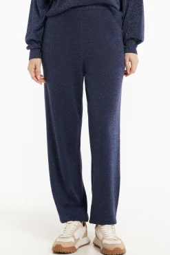 High Waist Coated Fabric Cuffed Joggers - Tracksuits - Women | Tezenis