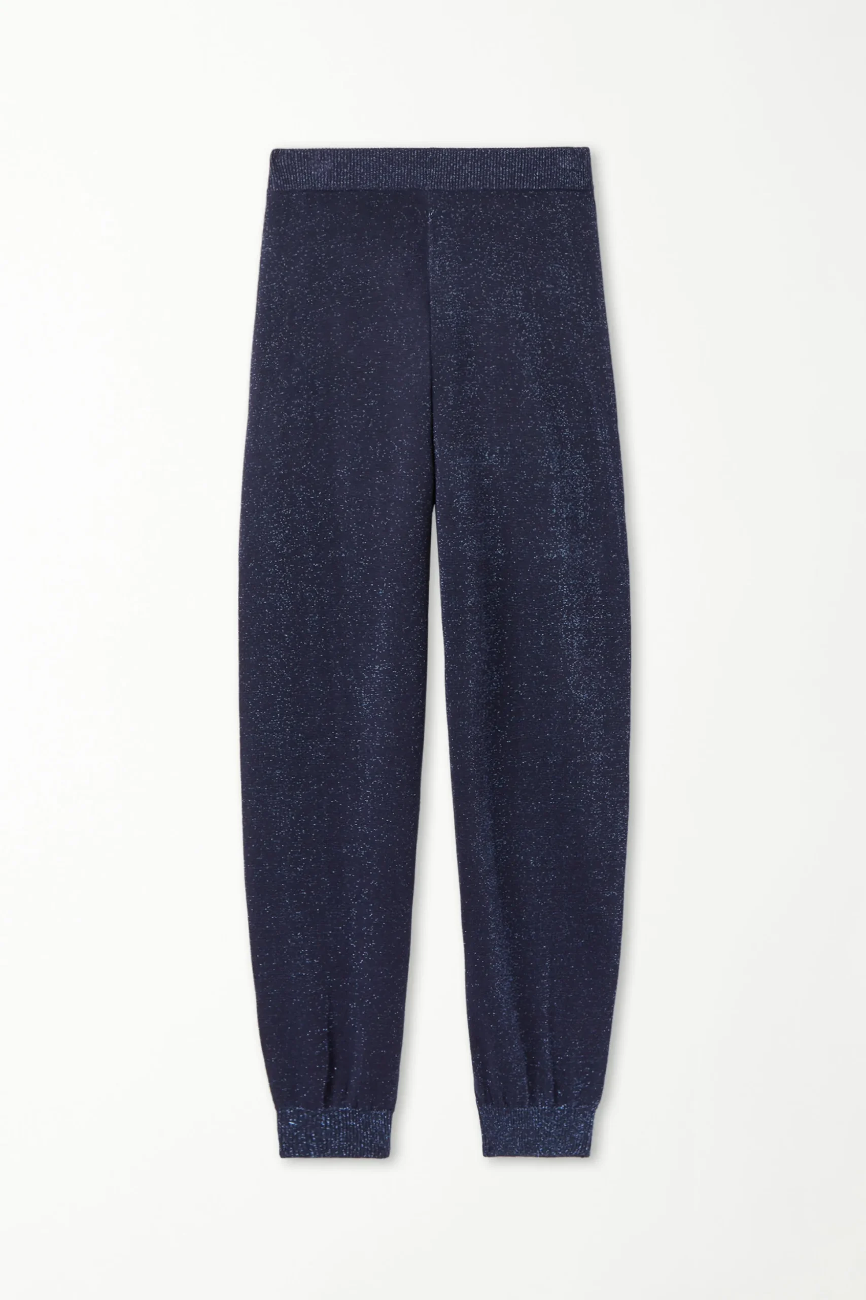 High Waist Coated Fabric Cuffed Joggers - Tracksuits - Women | Tezenis