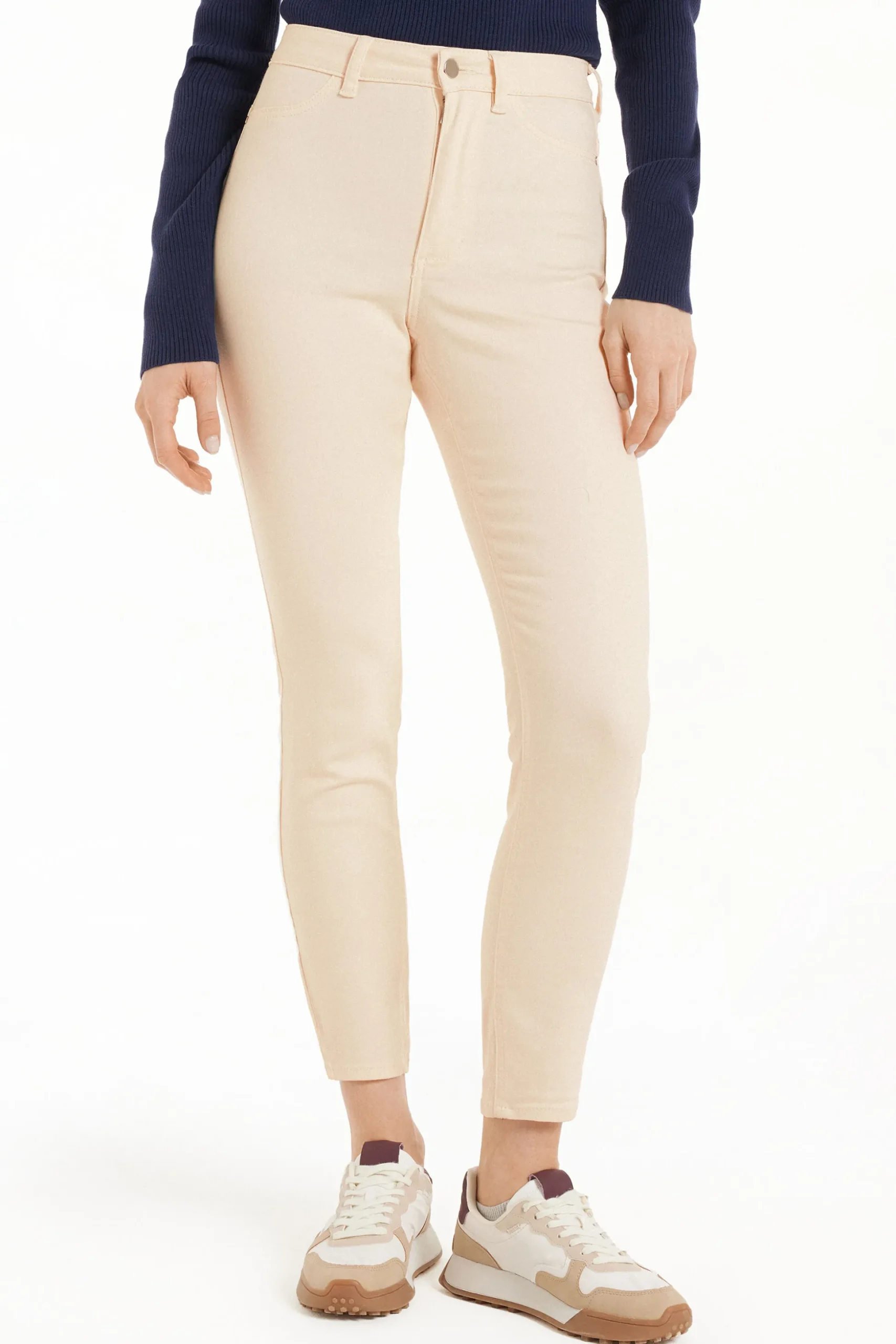 High Waist Push Up Effect Jeggings - Leggings - Women | Tezenis