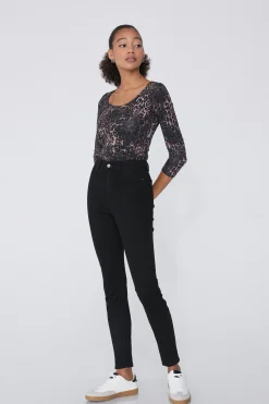 High Waist Push Up Effect Jeggings - Leggings - Women | Tezenis