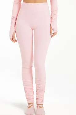High Waist Soft Microfiber Leggings With Ruching - Pants - Women | Tezenis