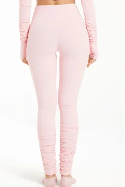 High Waist Soft Microfiber Leggings With Ruching - Pants - Women | Tezenis