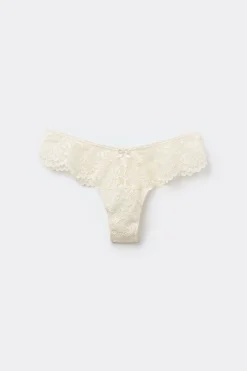 High-Cut Lace Brazilian Panties - Cheeky Briefs - Women | Tezenis