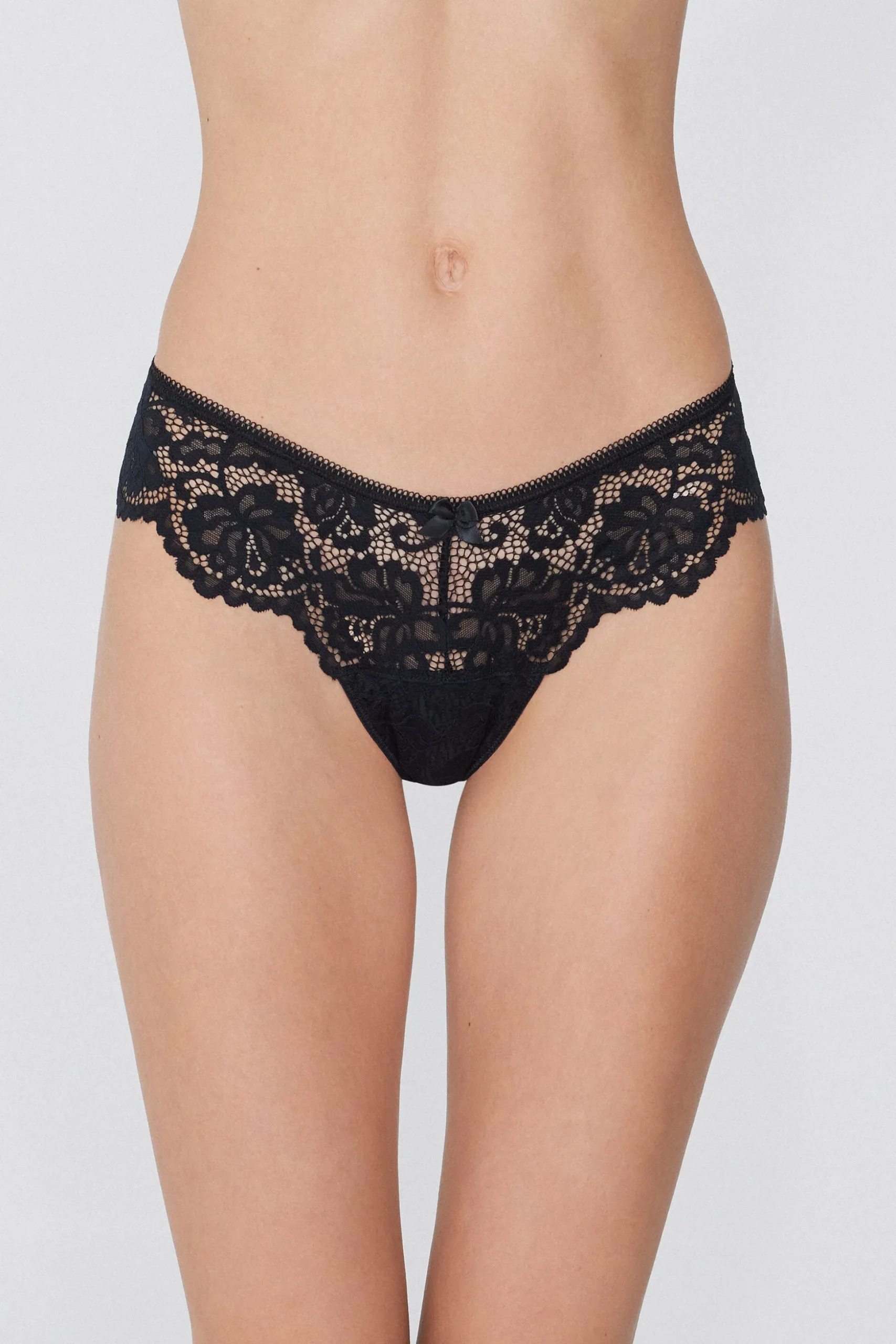High-Cut Lace Brazilian Panties - Cheeky Briefs - Women | Tezenis